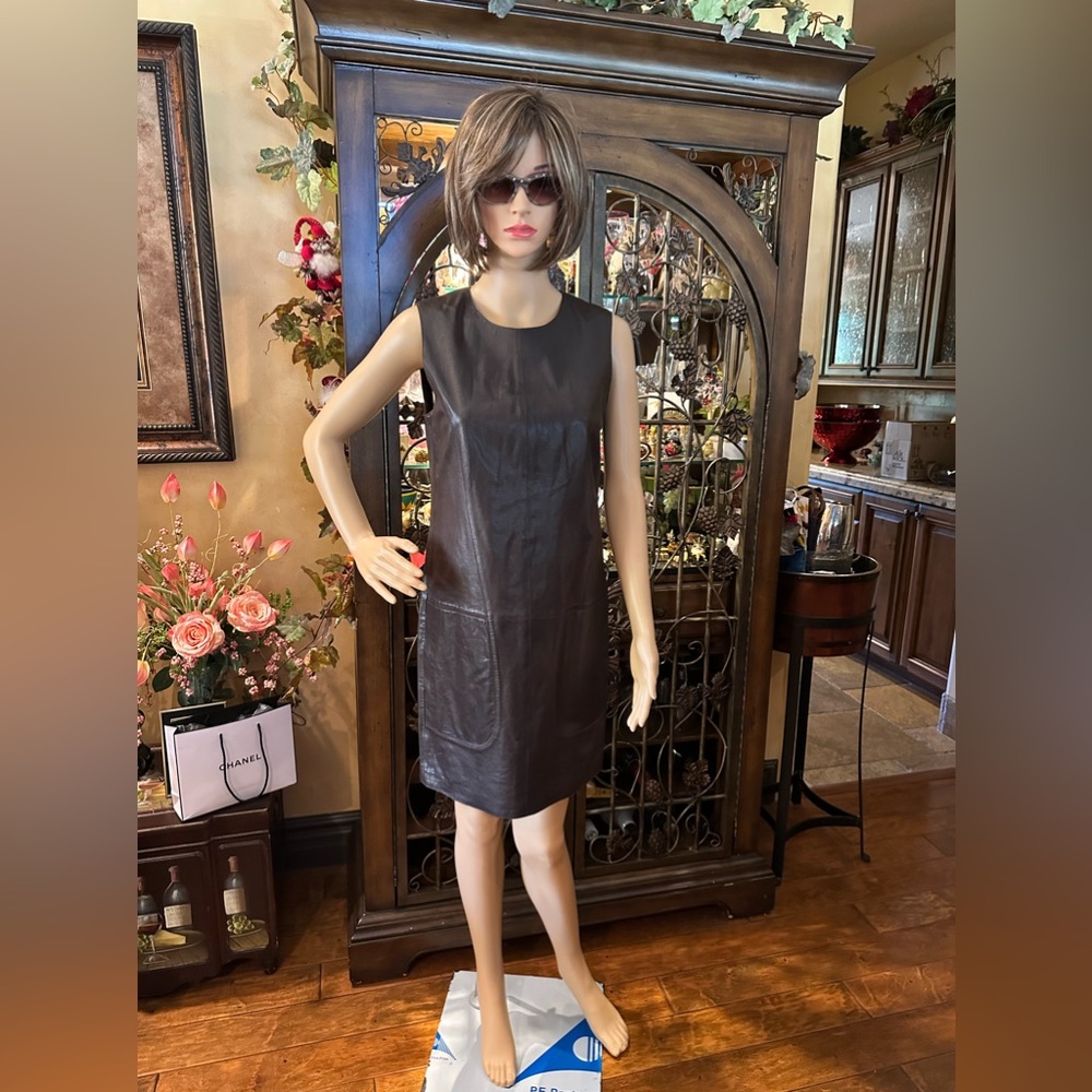 Vince Leather Dress